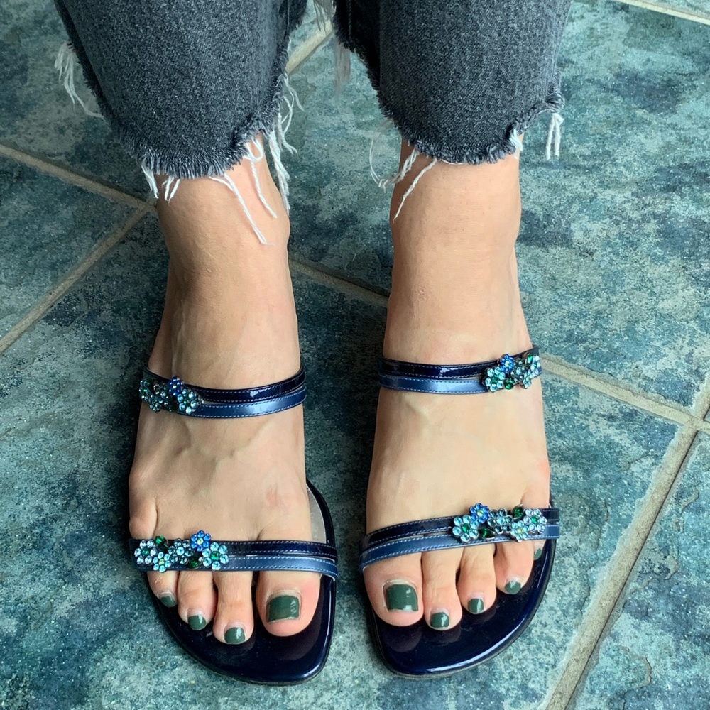 Stuart Weitzman Kitten Heel Sandals